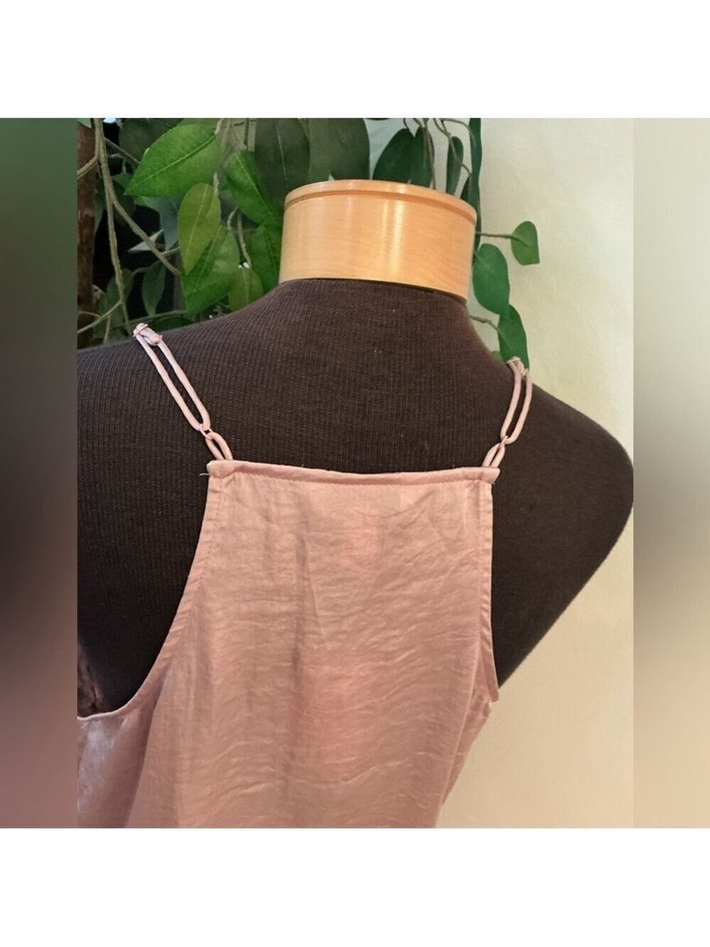 Women's Nine West Pink Lace Trim Camisole L with adjustable straps NWT - Picture 5 of 14